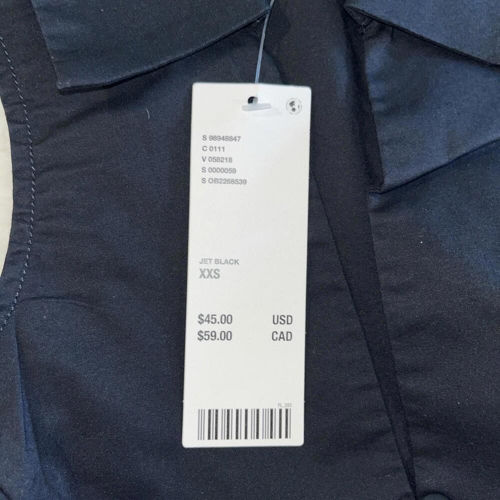 Urban Outfitters Women’s Sleeveless Button Front Collared Black Blouse XXS - Picture 8 of 11